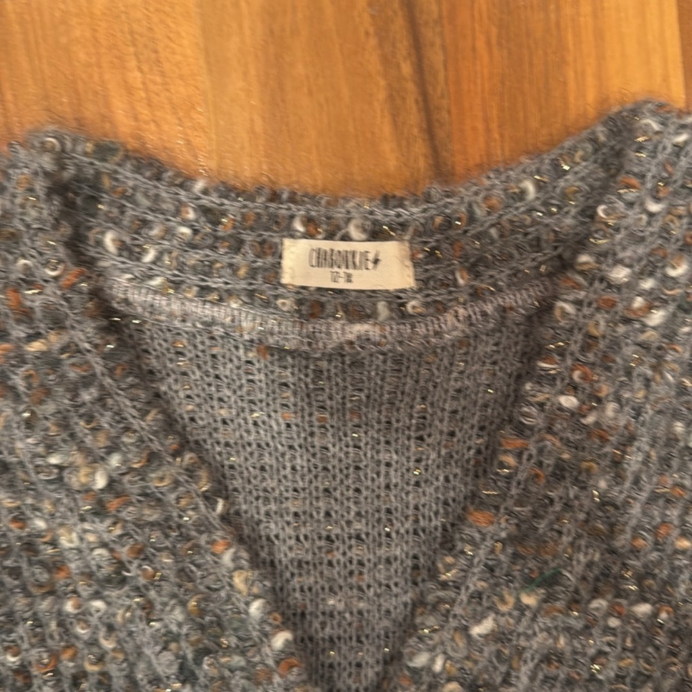 Chaboukie baby girls sweater wood button detail 12-18 months - Picture 5 of 6